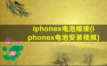 iphonex电池嫁接(iphonex电池安装视频)